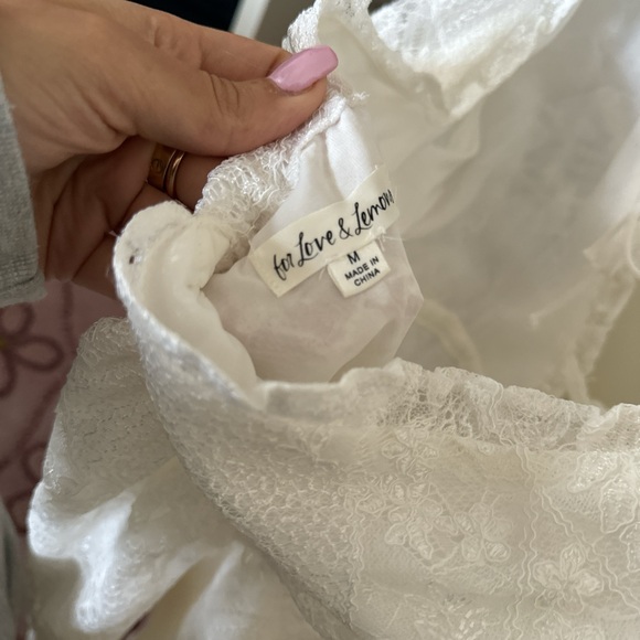 For love and lemons white lace mini dress - Picture 3 of 4